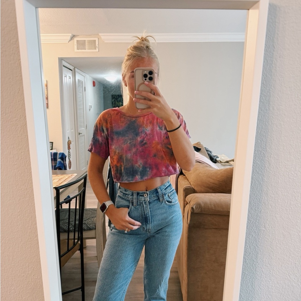 Billabong Multicolor Tie-Dye Crop Top